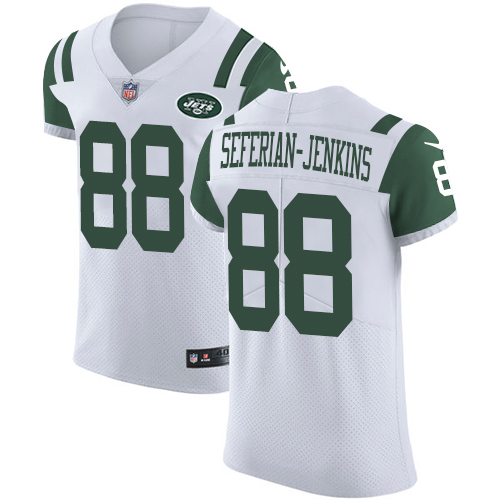 Nike Jets #88 Austin Seferian-Jenkins White Men's Stitched NFL Vapor Untouchable Elite Jersey